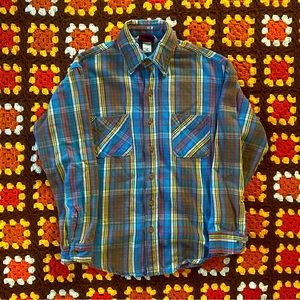 Vintage 70s JC Penney Big Mac workwear button down flannel